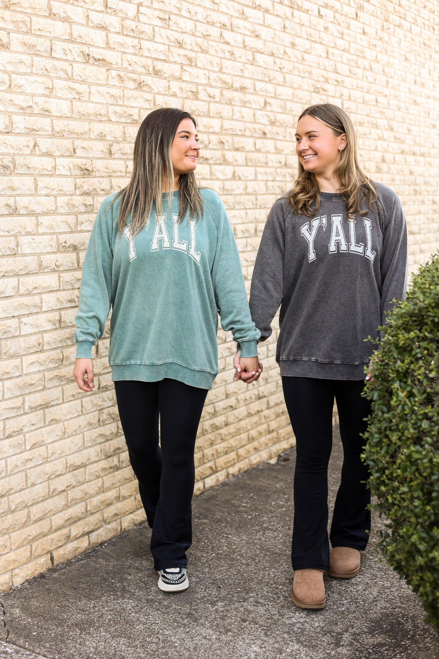 Vintage Y'all Sweatshirt (Hunter Green)