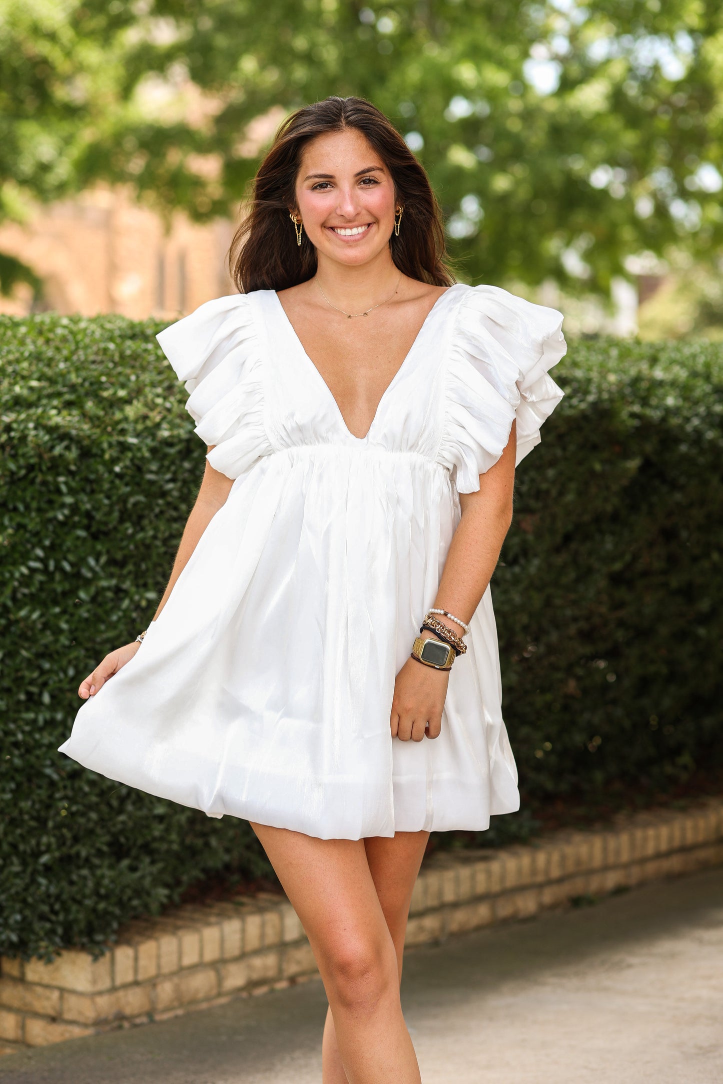 Simply Obsessed Dress (White)
