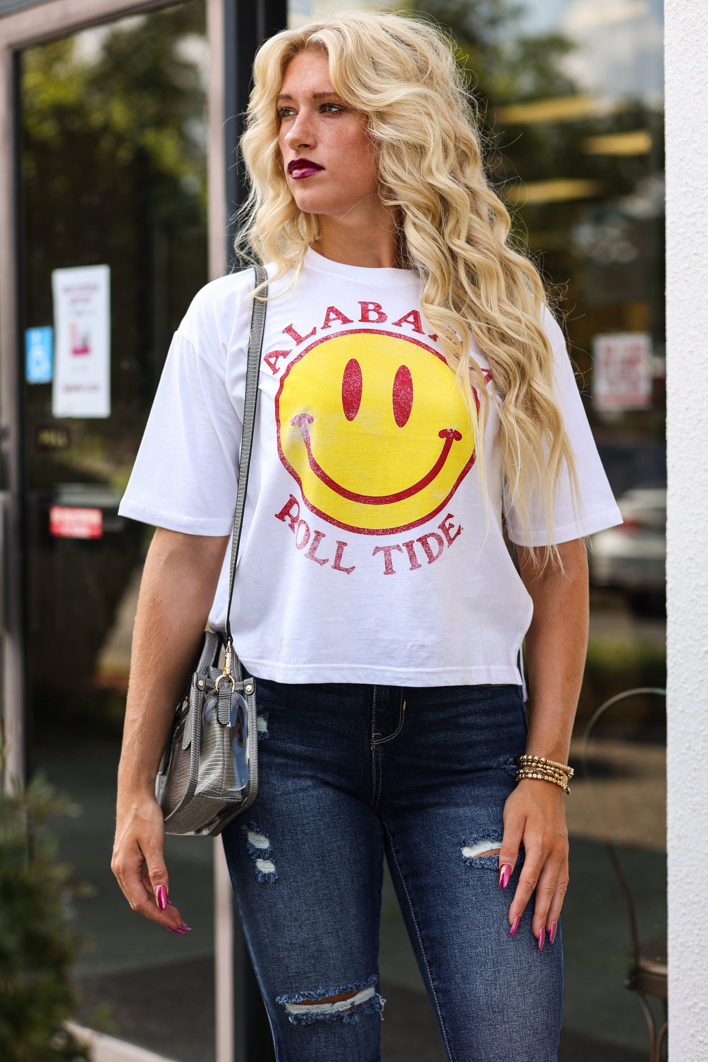 AL Smiley Face Tee