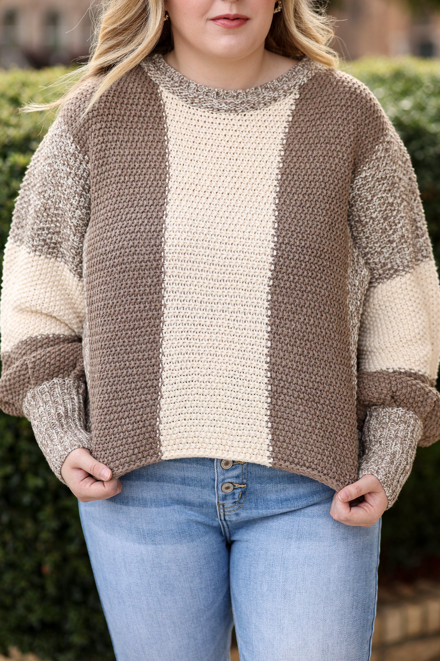 Mocha Colorblock Sweater