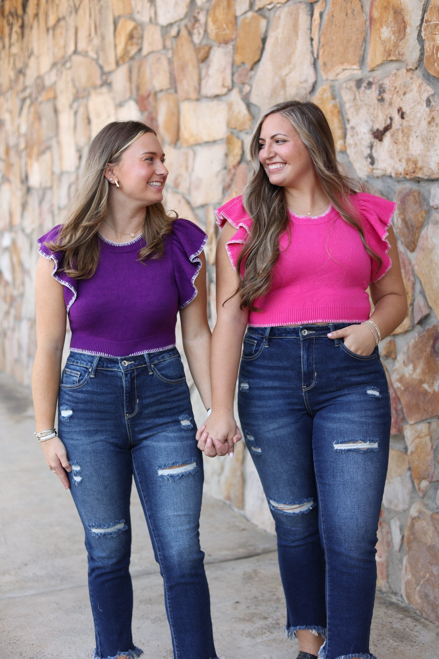 Charlotte Cropped Sweater (Purple)