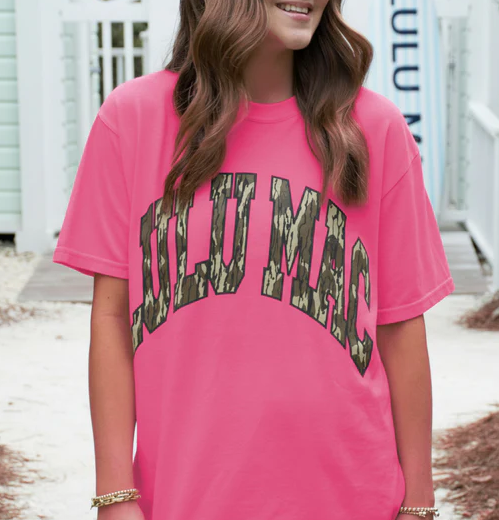 Girlie Girl LULU MAC Mossy Oak Bottomland Comfort Colors Tee