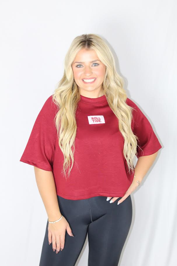 ROLL TIDE Patch Gameday Tee (Crimson/White)