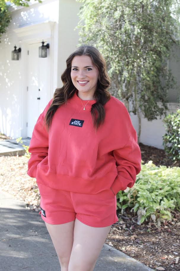 JAX STATE Patch Gameday Crewneck (Red/Black)