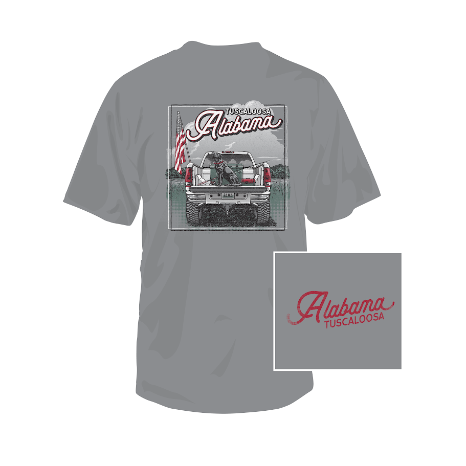 Southern Fried Cotton Alabama "Fly 'Em High" SS (Granite)