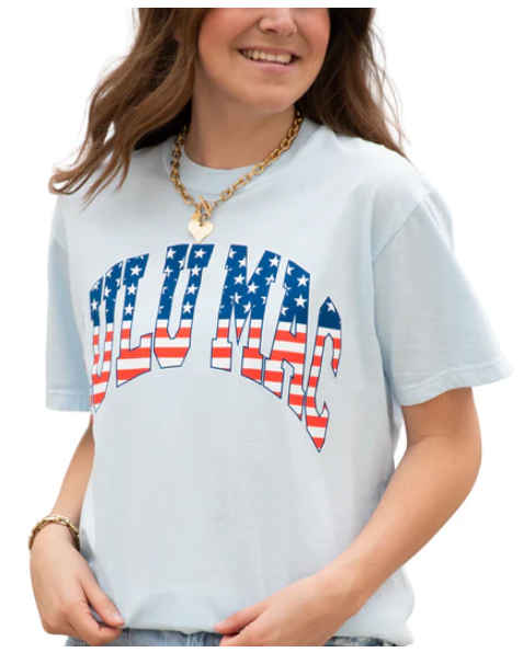 Girlie Girl LULU MAC USA Stars Comfort Colors Tee