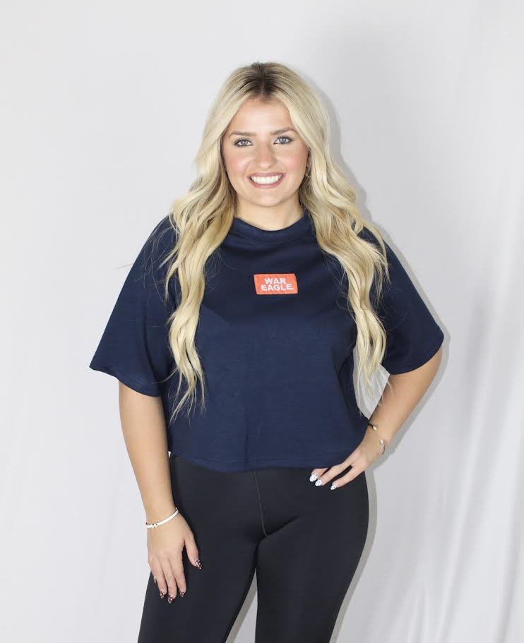 WAR EAGLE Patch Gameday Tee (Navy/Orange)