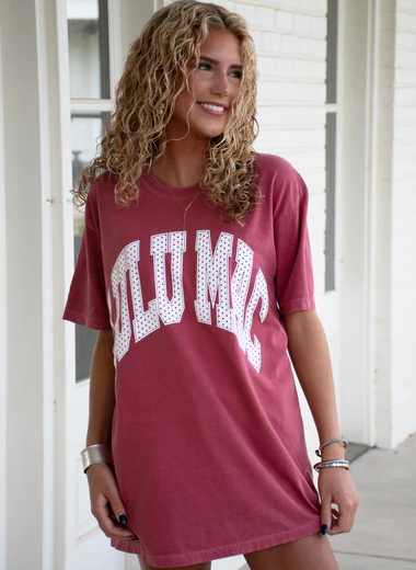 Girlie Girl LULU MAC Polka Dot Comfort Colors Tee