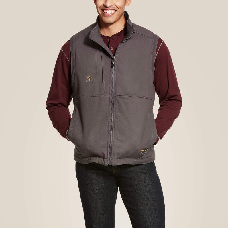 Men's Ariat Rebar DuraCanvas Vest (Rebar Grey)
