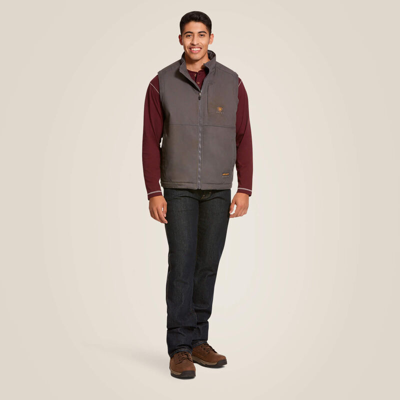 Men's Ariat Rebar DuraCanvas Vest (Rebar Grey)