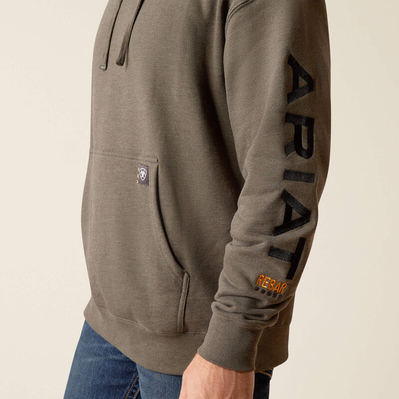 Rebar Graphic Hoodie (Beluga Heather/Black)