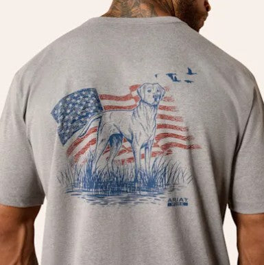 Men's Ariat Rebar Strong Dawg T-Shirt (Heather Gray)