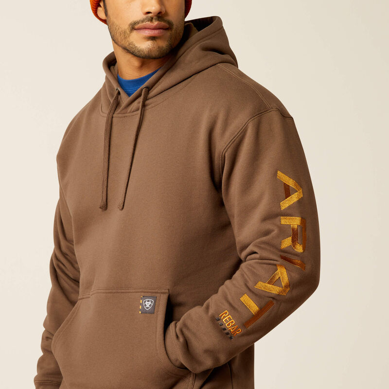 Rebar Graphic Hoodie (Chocolate Chip/Coffee Bean)