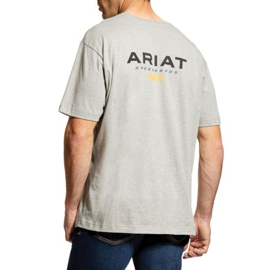Rebar Cotton Strong Logo T-Shirt (Heather Grey)