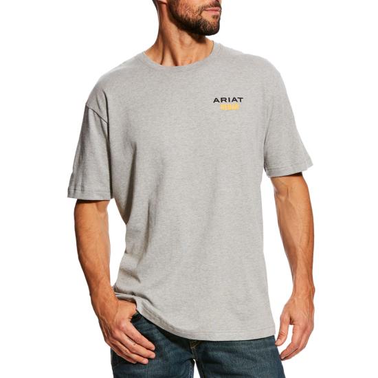 Rebar Cotton Strong Logo T-Shirt (Heather Grey)