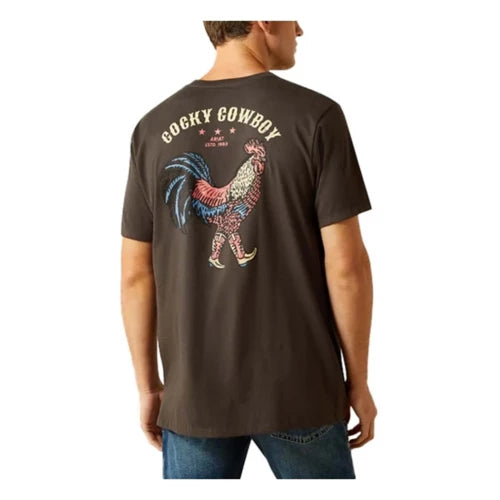 Men's Ariat Cocky Cowboy T-shirt (Vintage Black)