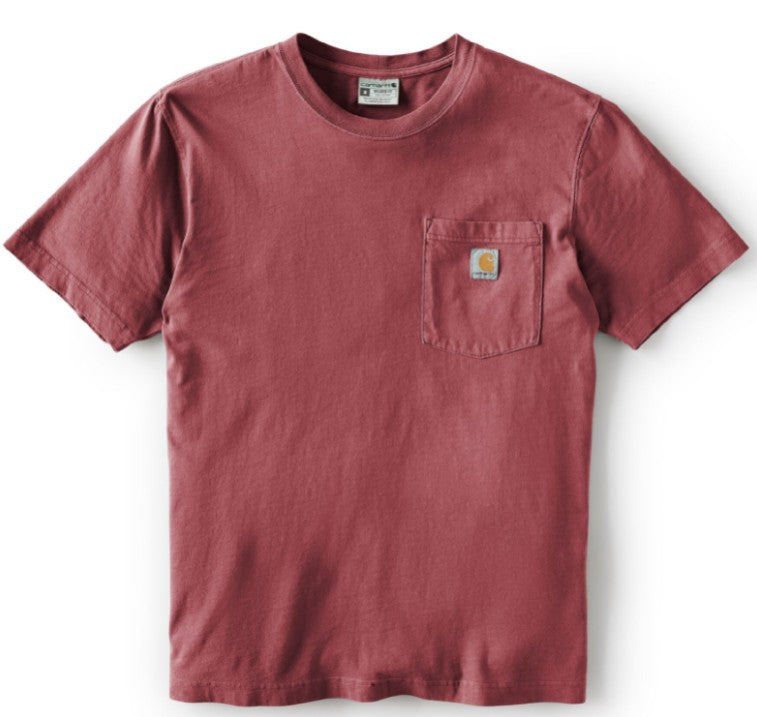 Men's (TALL) Carhartt Relaxed Fit Midweight Garment Dyed SS Pocket T-Shirt (Amber Terrain)