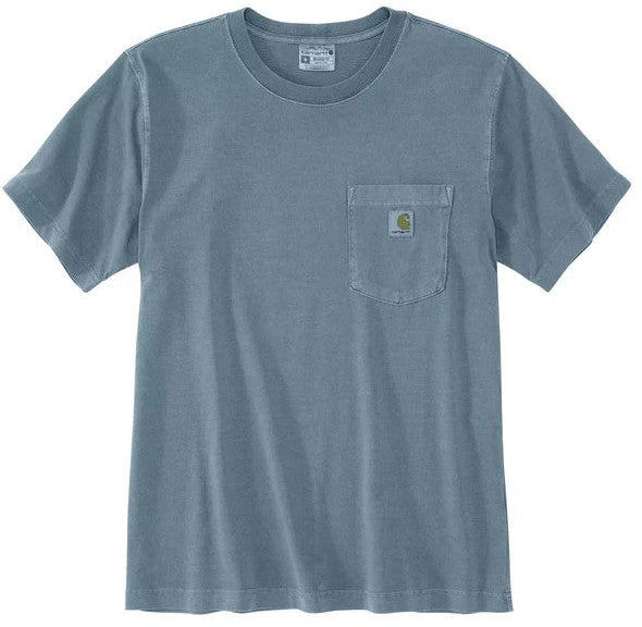 Men's (BIG) Carhartt Relaxed Fit Midweight Garment Dyed SS Pocket T-Shirt (Rolling Thunder)