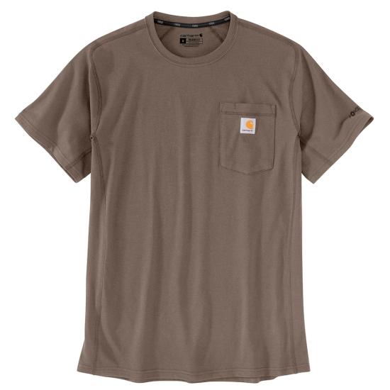 Men's (Reg) Carhartt Force Relaxed Fit Midweight SS Pocket T-Shirt (Sepia)