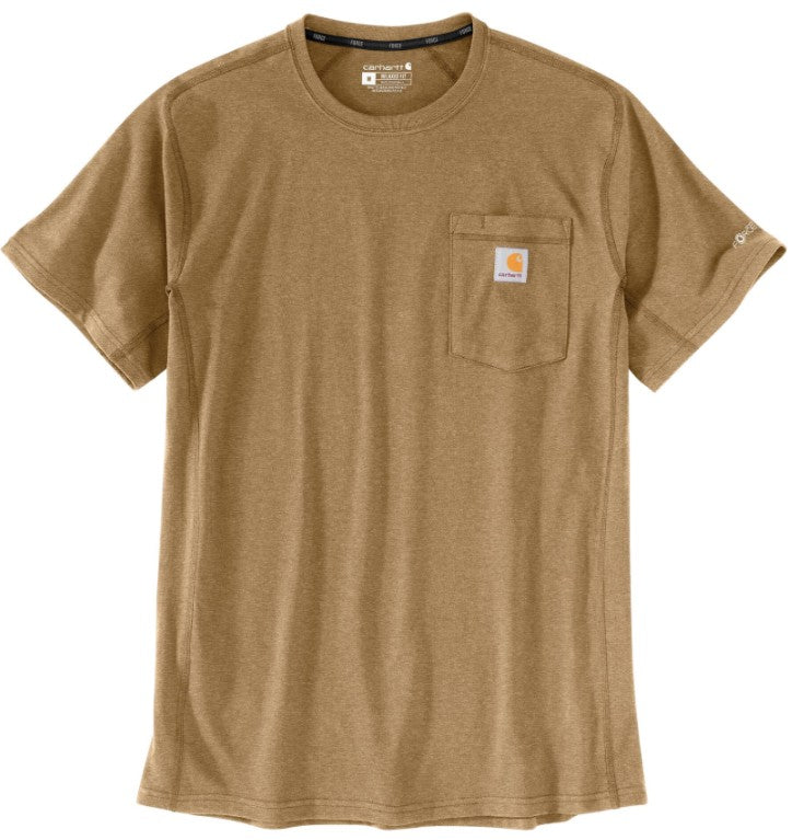 Men's (Reg) Carhartt Force Relaxed Fit Midweight SS Pocket T-Shirt (Shaded Beach Heather)