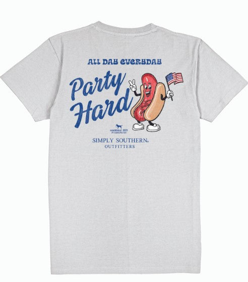 Men's Simply Southern Party Hard S/S (Star)
