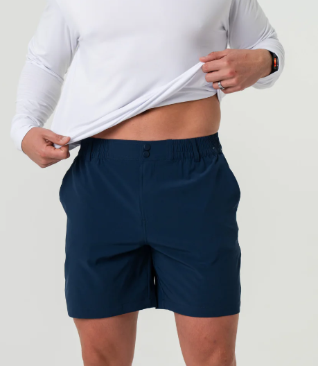 Mens' Burlebo Everyday Deep Water Navy Short (7")