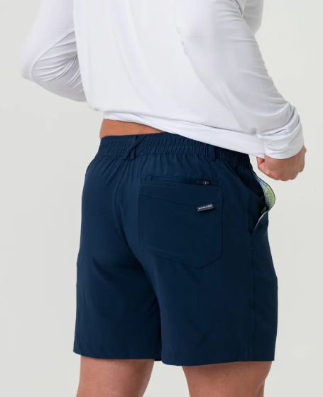 Mens' Burlebo Everyday Deep Water Navy Short (7")