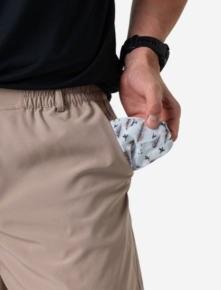 Mens' Burlebo 7" Everyday Short (Cobblestone Khaki-Duck Hunt Pkt)