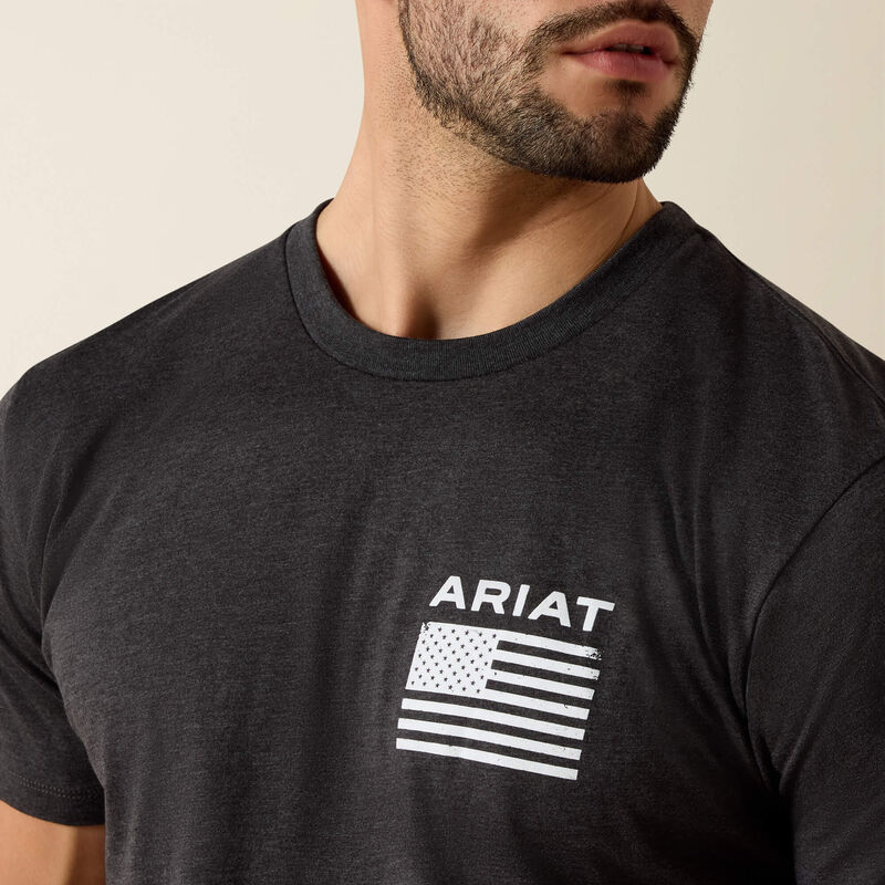 Men's Ariat Freedom T-Shirt (Charcoal Heather)
