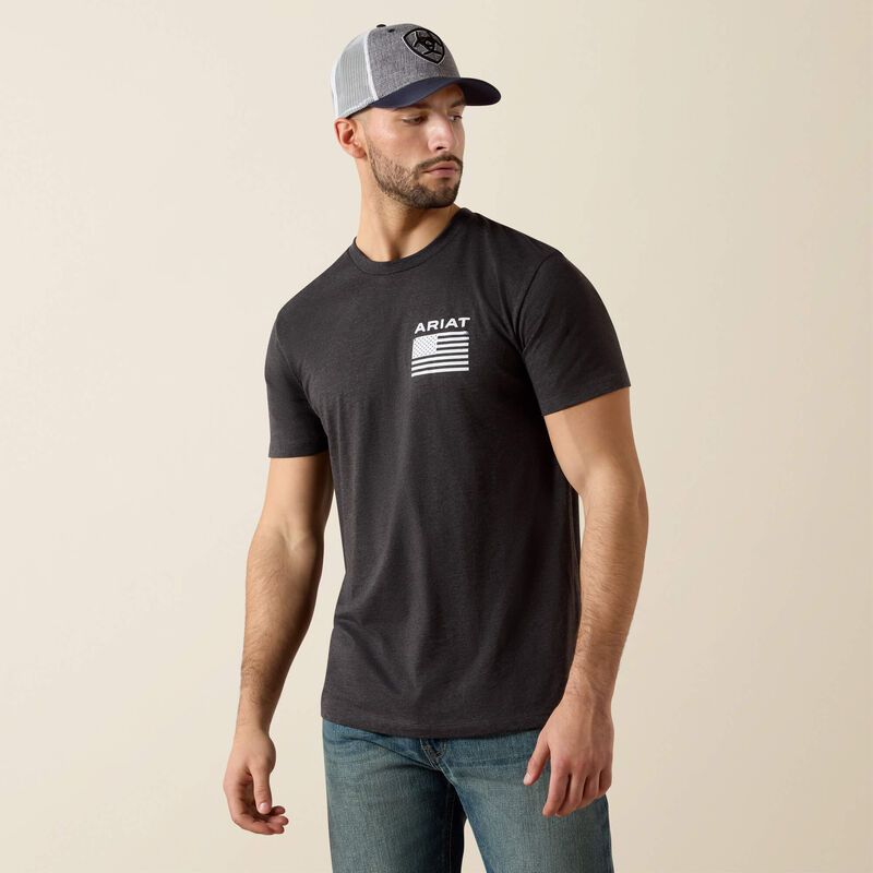 Men's Ariat Freedom T-Shirt (Charcoal Heather)