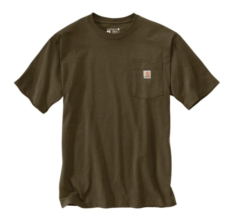 Men's Carhartt K87 Pocket T-Shirt (Burnished Logs Heather)