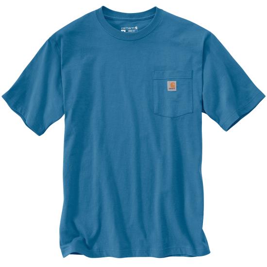 Men's Carhartt K87 Pocket T-Shirt (Horizon Blue)