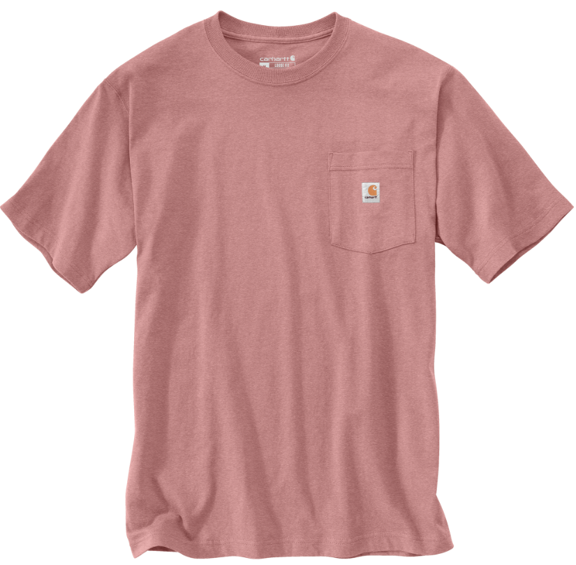 Carhartt K87 Pocket T-Shirt (Rose Tint Heather)