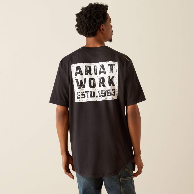 Men's Ariat Rebar Workman Brickyard T-Shirt (Black)