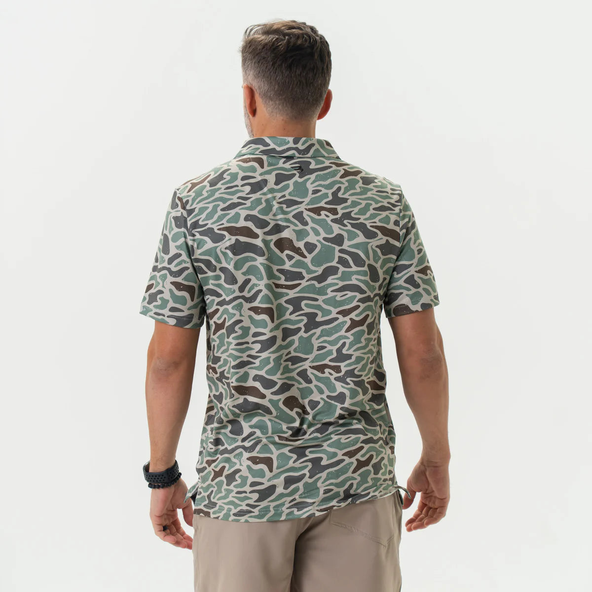 Men's Burlebo Performance Polo (Retro Duck Camo)