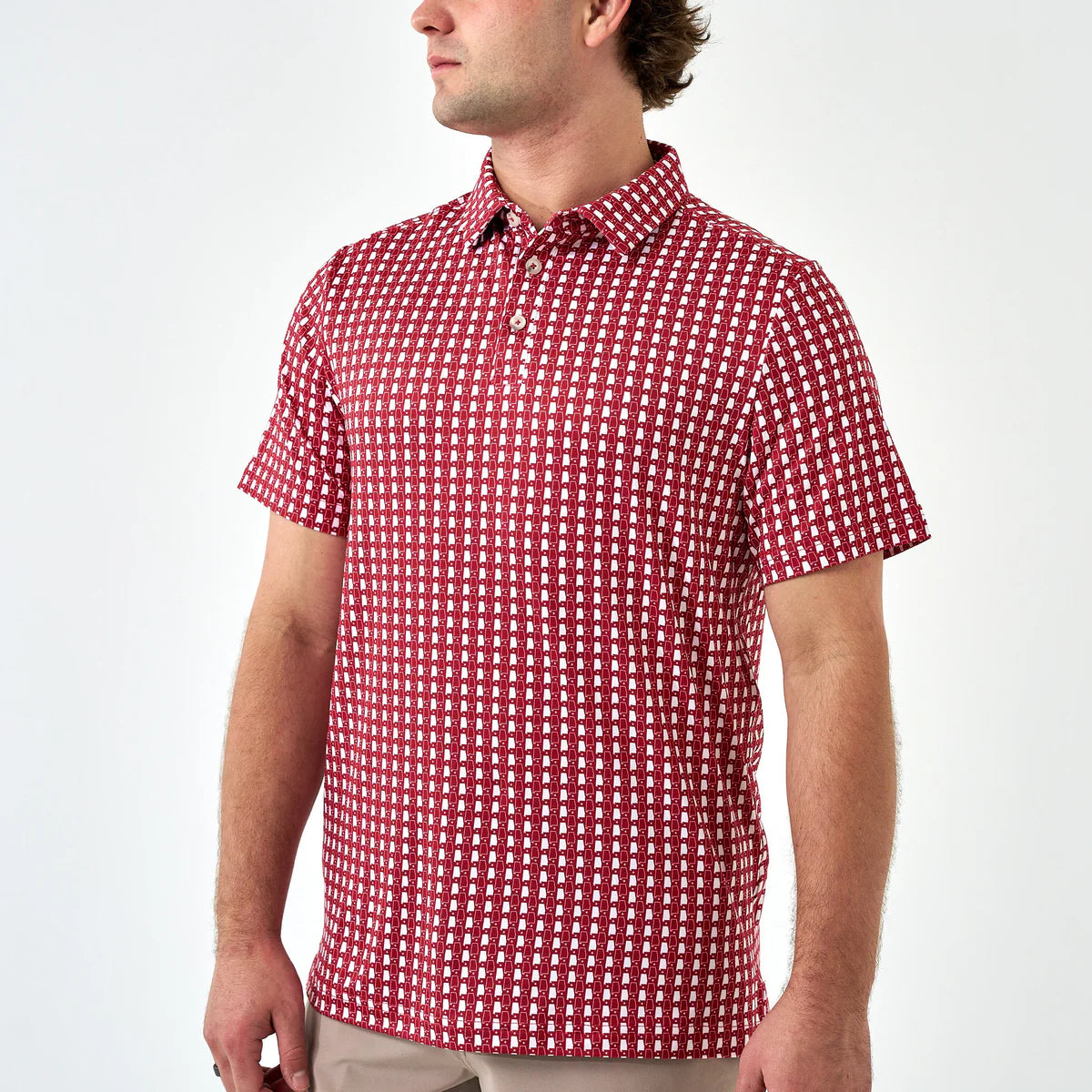 Men's Burlebo Performance Polo (Alabama-Crimson)