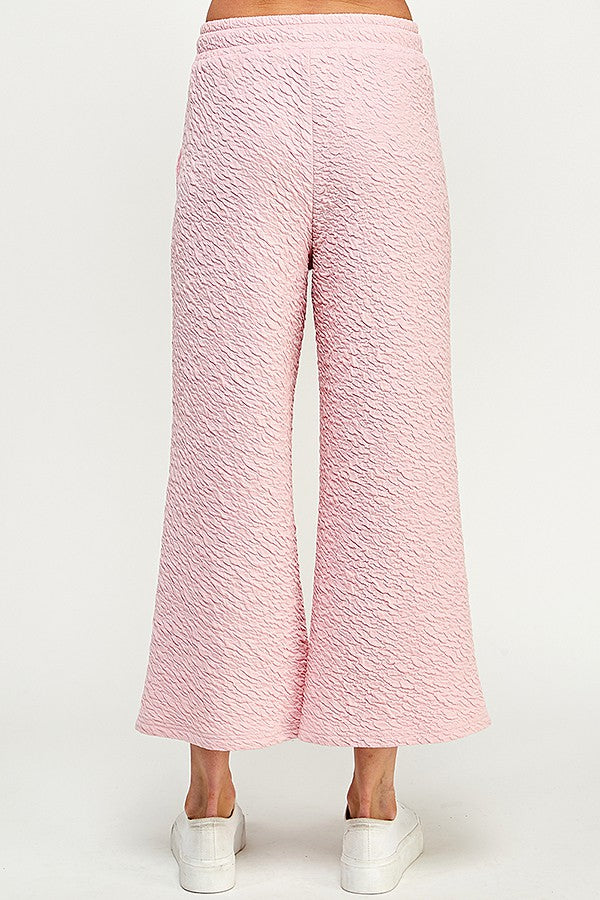Bella Textured Pant (Blush)