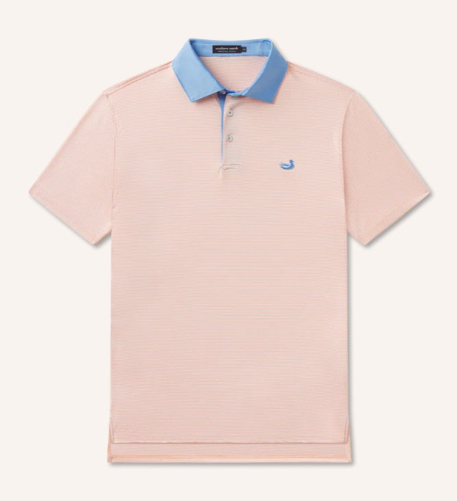 Men's Southern Marsh Bermuda Performance Polo-Hampton Stripe