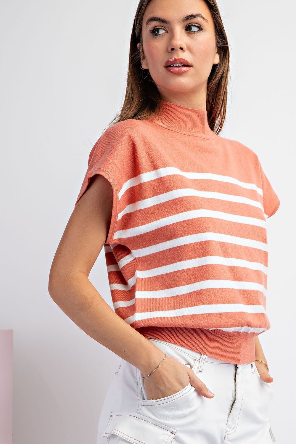 Short Sleeve Striped Top