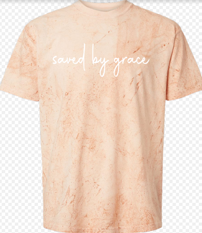 Saved By Grace Acid Wash S/S Tee (Comfort Color)