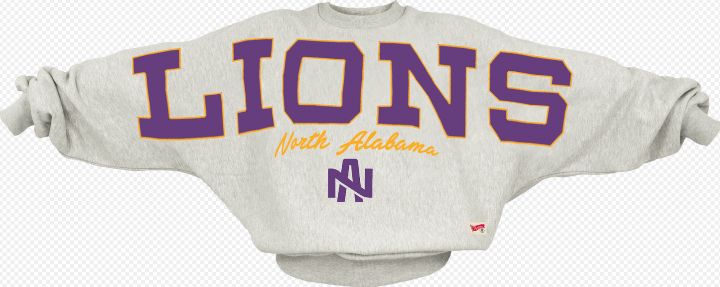 LIONS North Alabama Flannigan Sweatshirt (Athletic Heather)