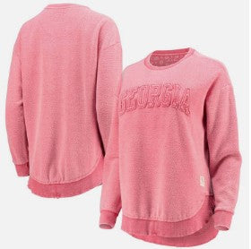 Women's Georgia Bulldogs Ponchoville Pullover Sweatshirt (Red)