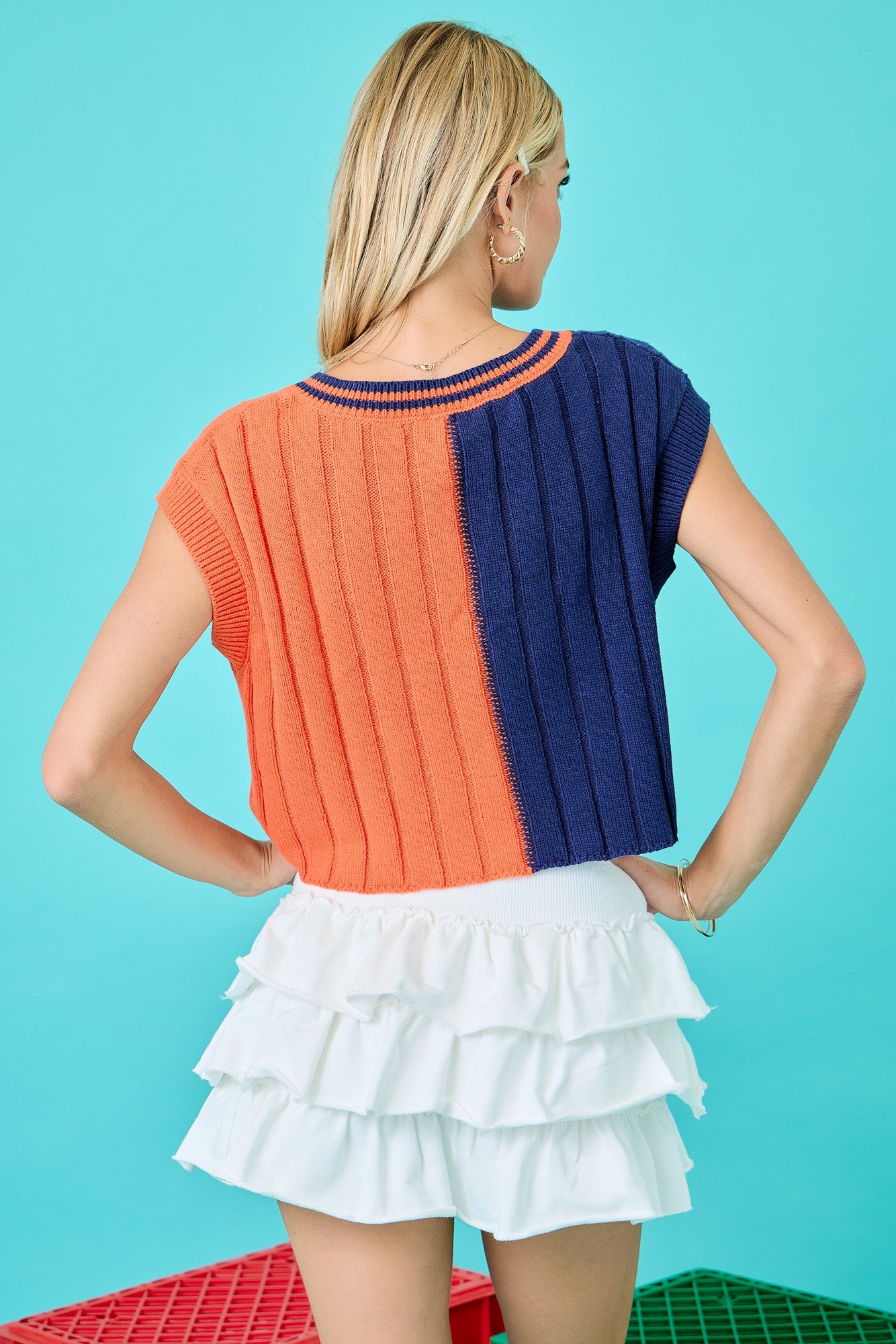 Day + Moon S/S Gameday Colorblock