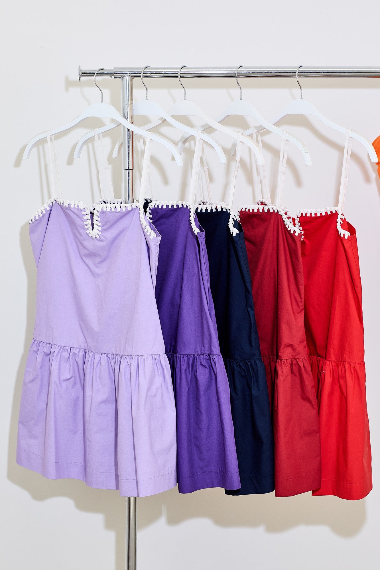 Day + Moon Drop Waist Dress W/Contrast Knotted Edge Detail Dress
