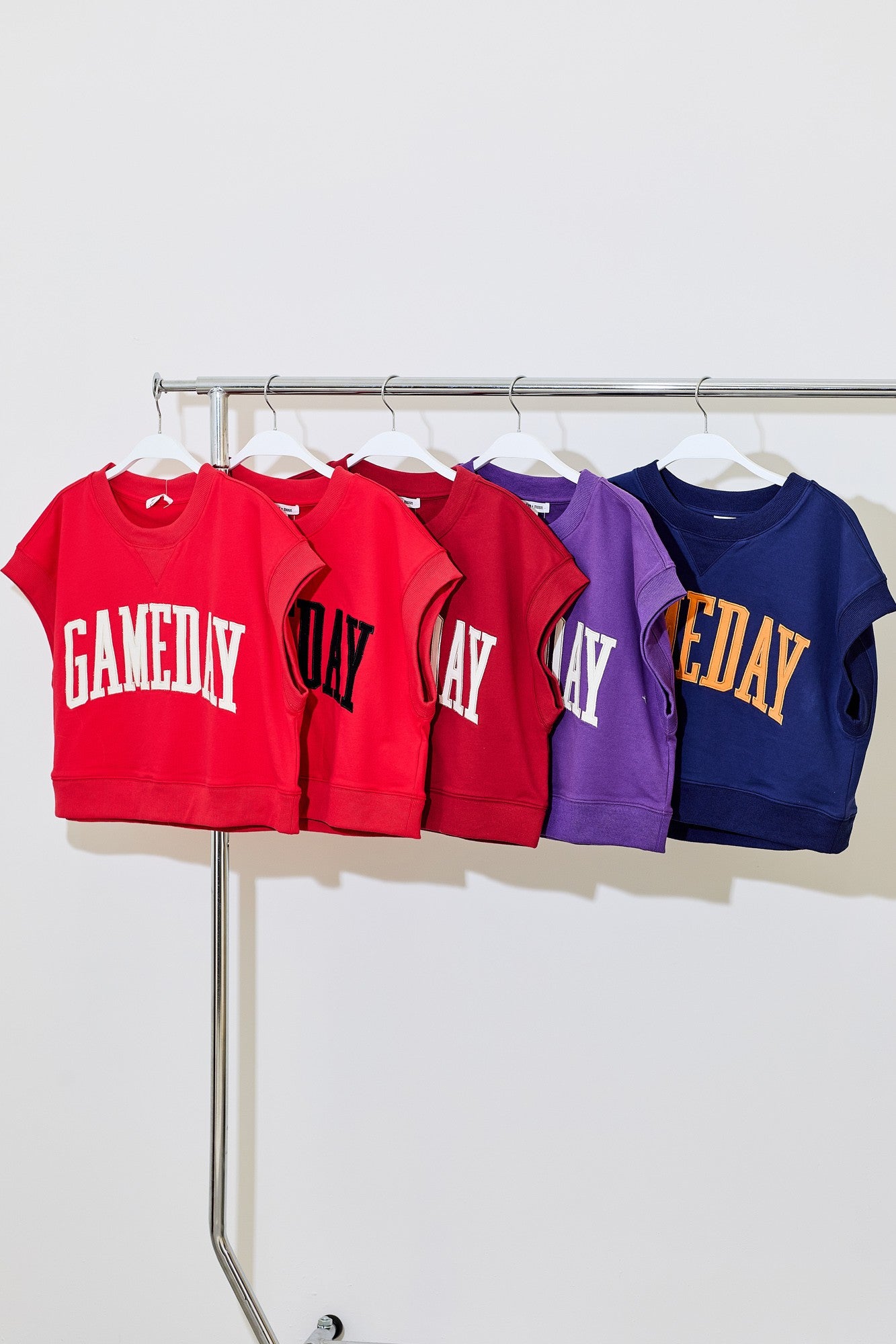 Day + Moon Gameday Boxy Cropped Terry Top