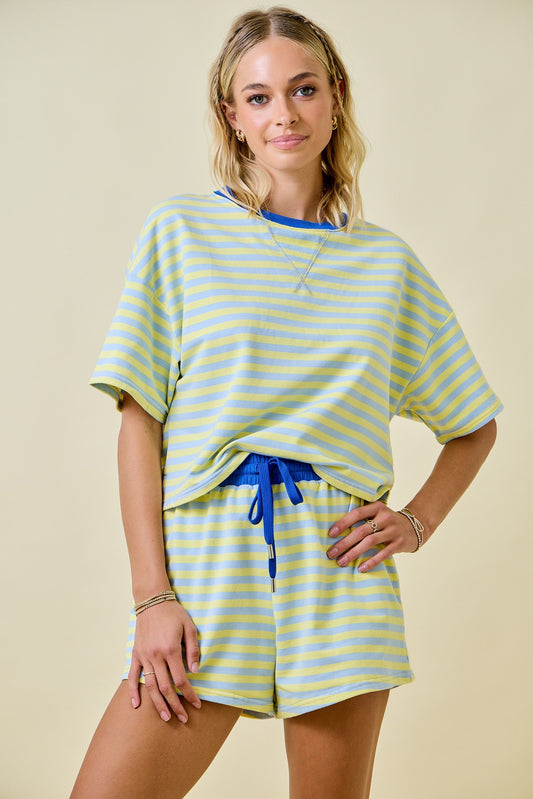 Day + Moon Striped Top (Set)