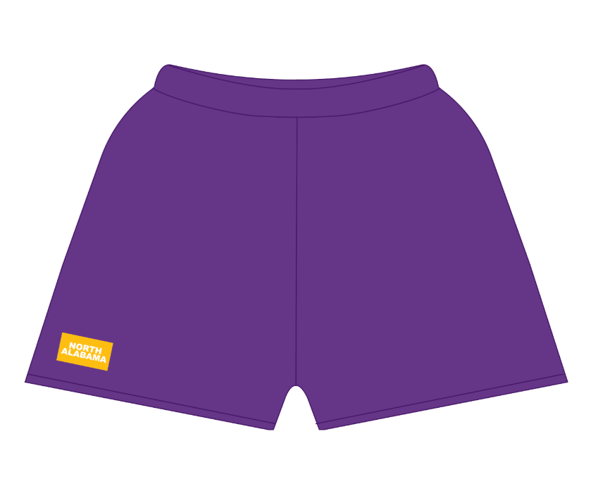 NORTH ALABAMA Patch Gameday Sweat Short (Purple/Gold)