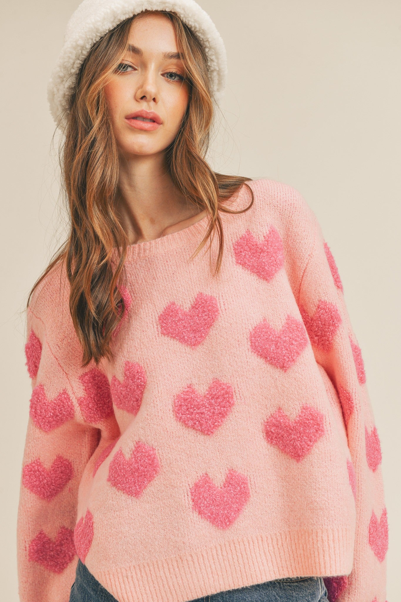 All My Heart Sweater (Sugar Pink)
