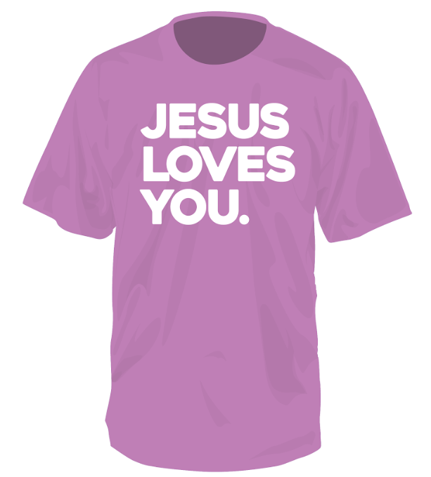 Juniors' Southern Fried Cotton Comfort Color Jesus Loves You S/S Tee