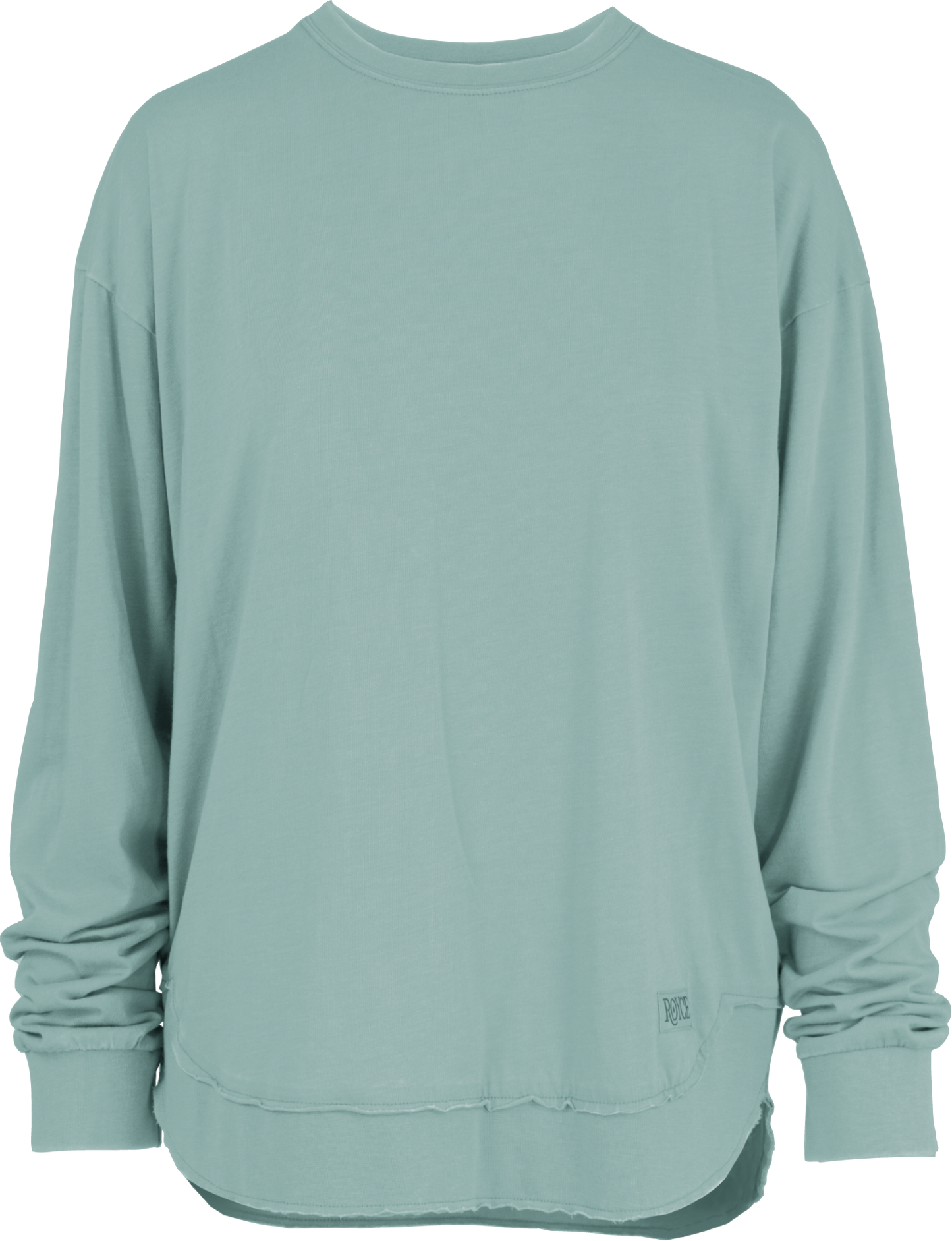 Juniors' Royce Apparel Solid L/S Vintage Washed Tee